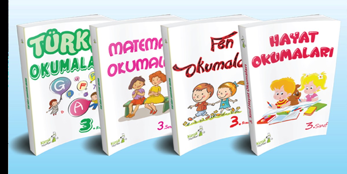 Keşif Yayınları 3. Sınıf Tüm Dersler Okuma-Etkinlik Seti (4 Kitap Takım)