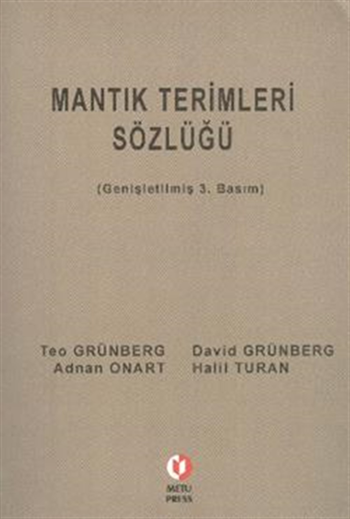 Mantık Terimleri Sözlüğü