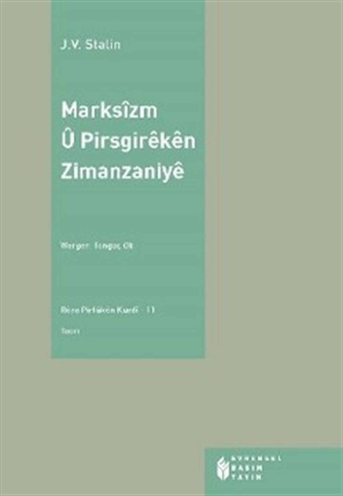 Marksizm ü Pirsgireken Zimanzaniye (Kürtçe)