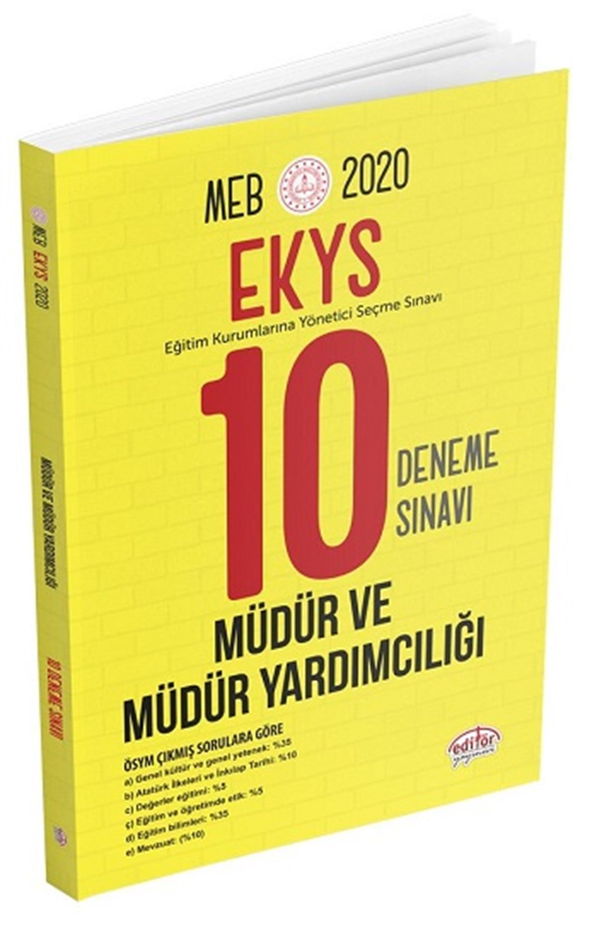 MEB EKYS Müdür ve Müdür Yardımcılığı 10 Deneme Sınavı