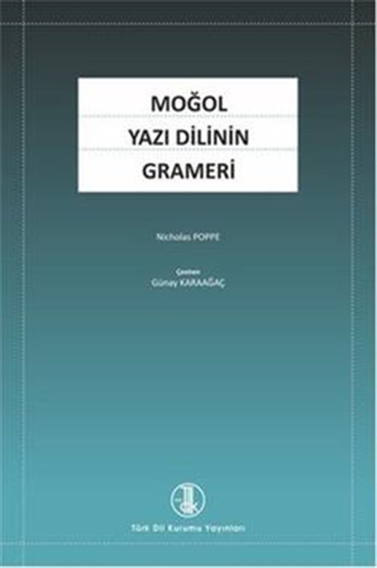 Moğol Yazı Dilinin Grameri