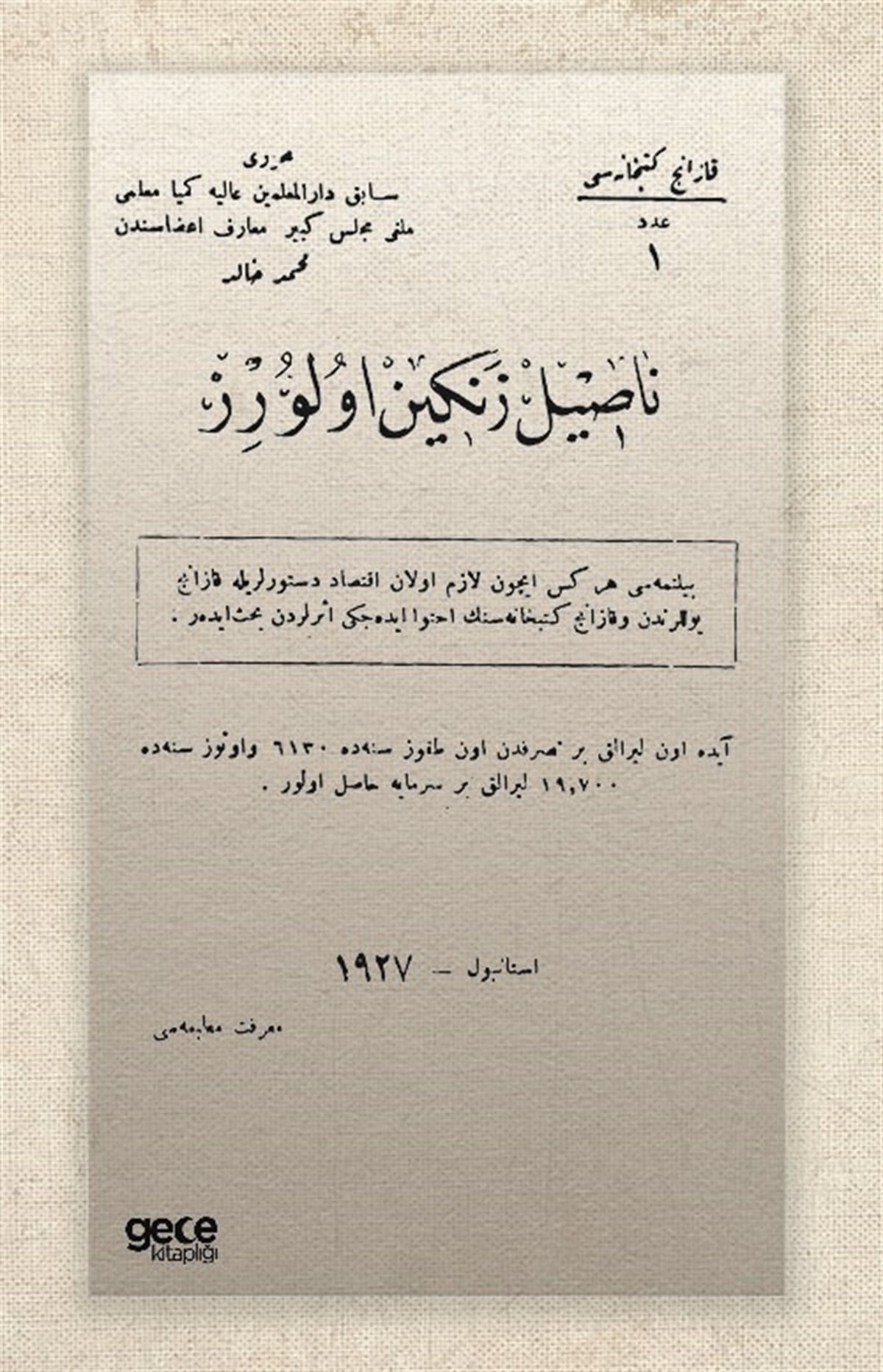 Nasıl Zengin Olurum (Osmanlıca)