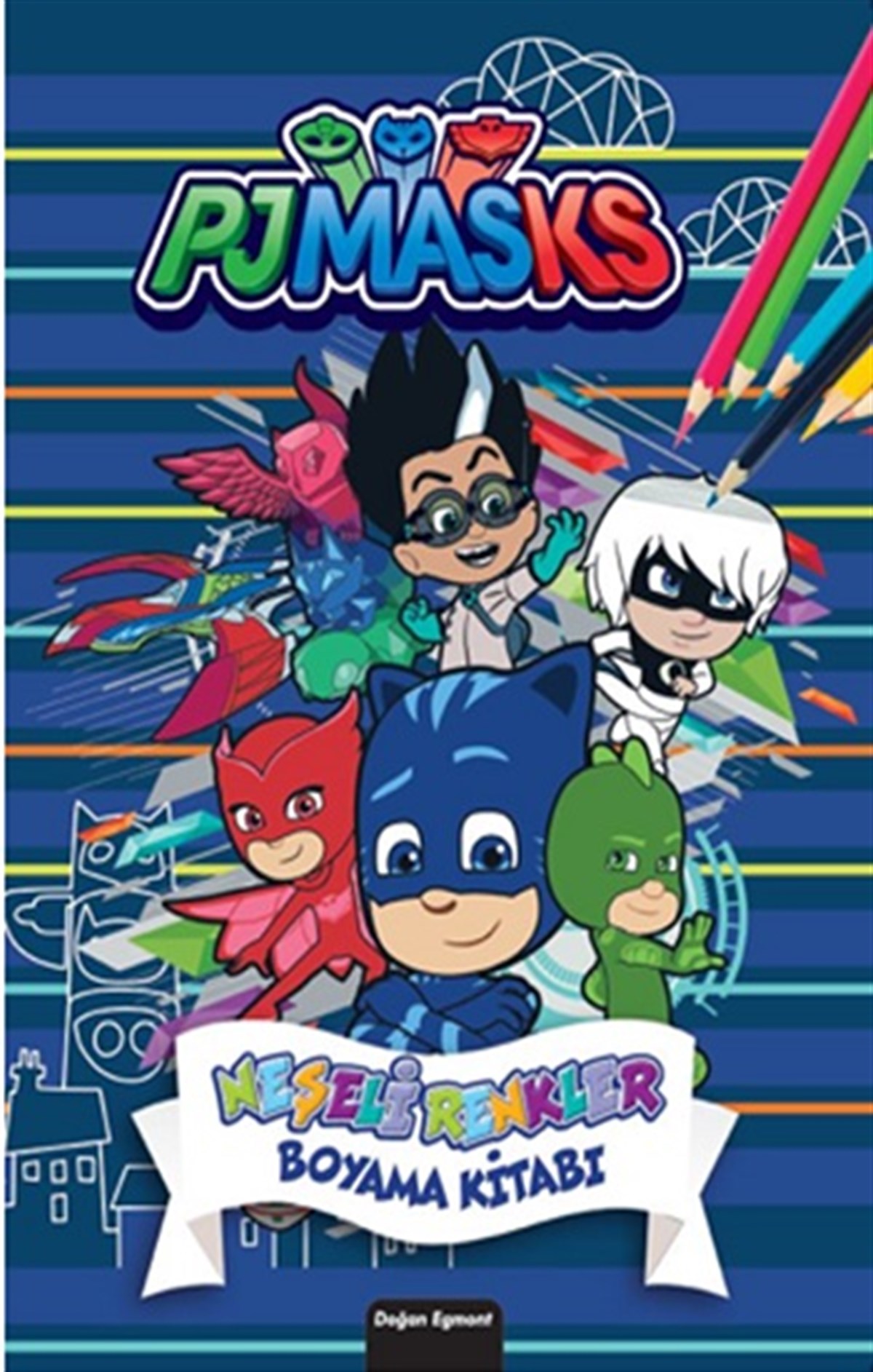 Pjmasks Neşeli Renkler Boyama Kitabı