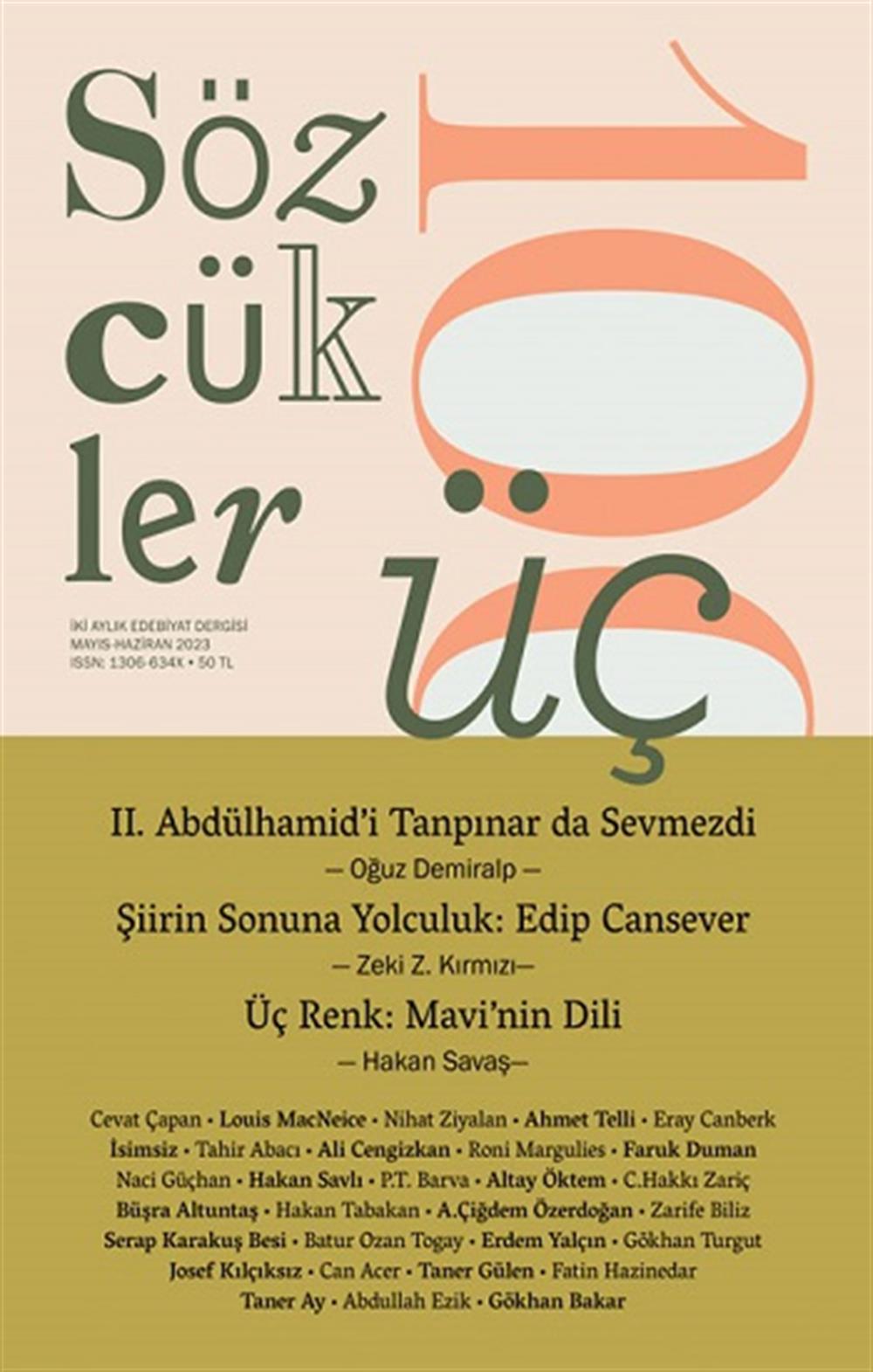 Sözcükler Dergisi 103. Sayı (Mayıs-Haziran 2023)