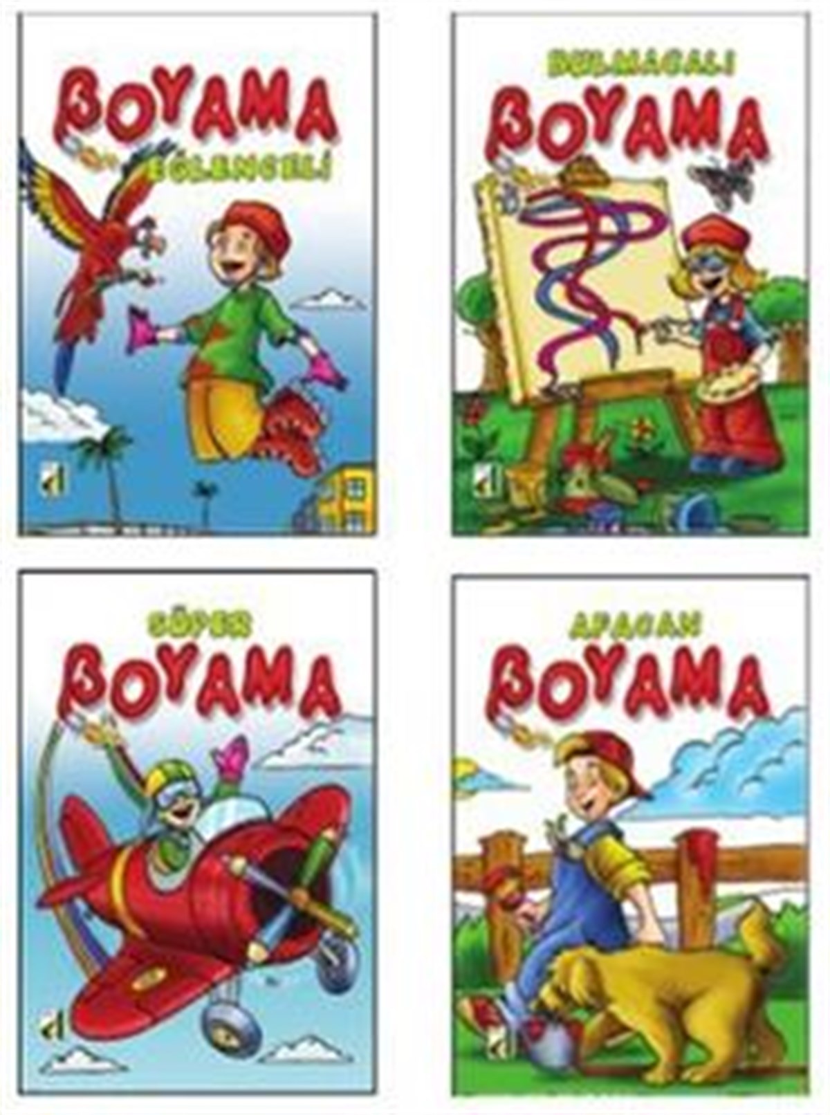 Süper Boyama Serisi (4 Kitap Takım)