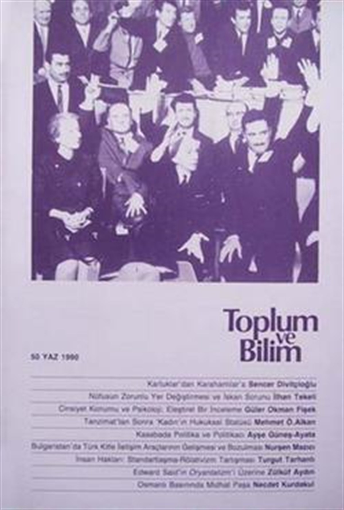 Toplum ve Bilim Sayı : 050
