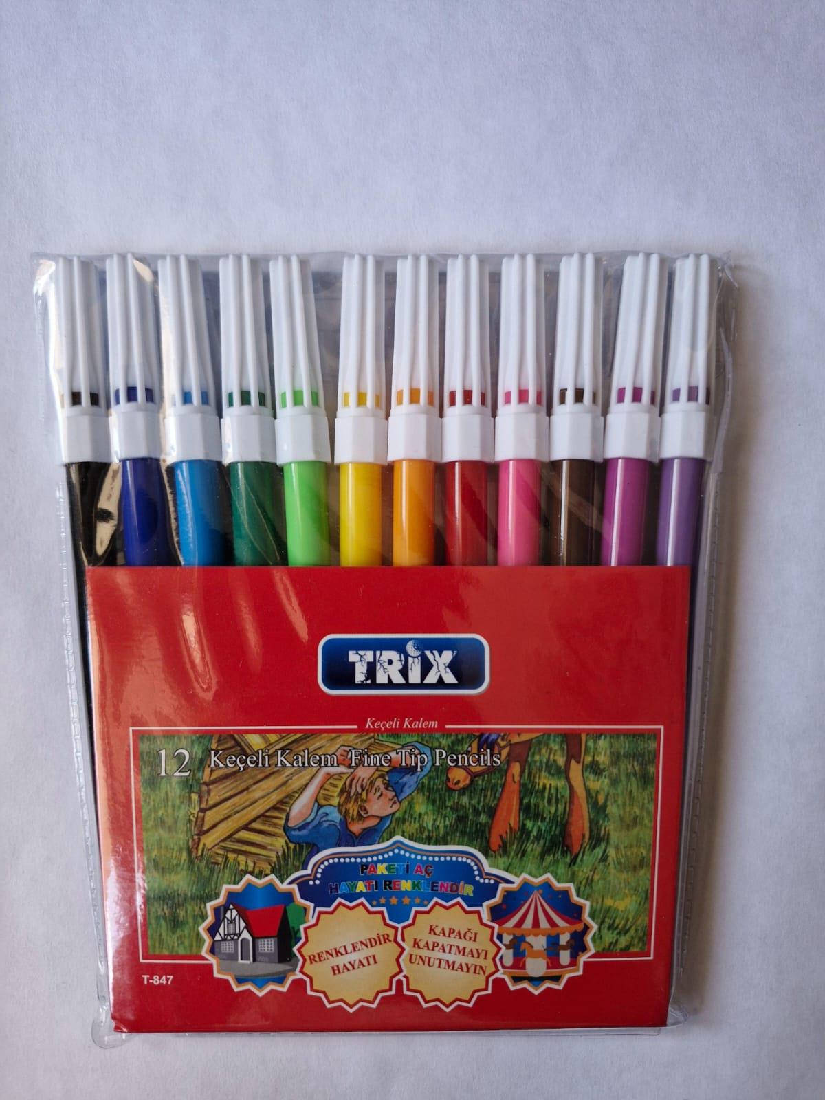 Trix Keçeli Kalem , Trix Class , Medya Kırtasiye , 8698845630784 ,