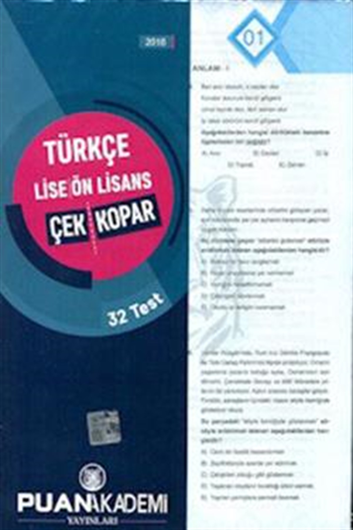 Türkçe Lise-Önlisans Çek Kopar