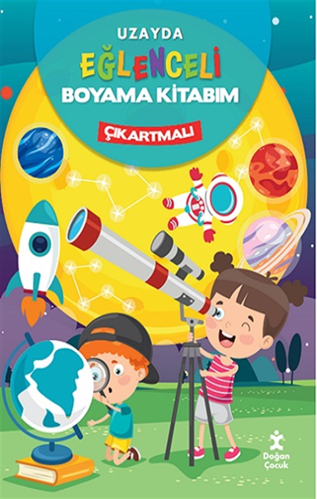 Uzayda Eğlenceli Boyama Kitabmı