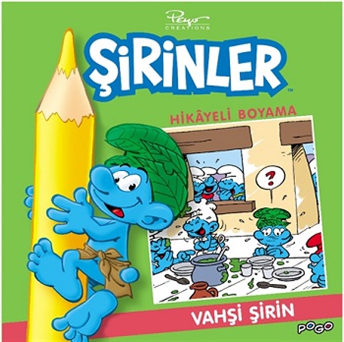 Vahşi Şirin Hikayeli Boyama - Şirinler
