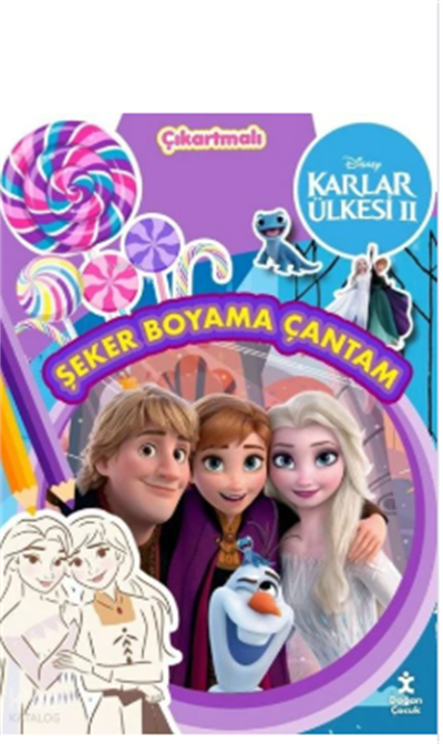 Disney Karlar Ülkesi 2 - Şeker Boyama Çantam - Çıkartmalı