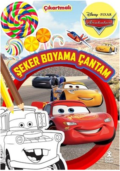 Disney Pixar Arabalar - Şeker Boyama Çantam - Çıkartmalı