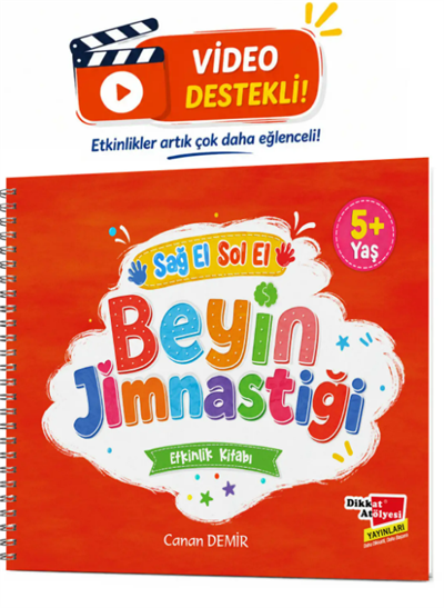 Sağ ve Sol El Beyin Jimnastiği 5-8 Yaş Etkinlik Kitabı