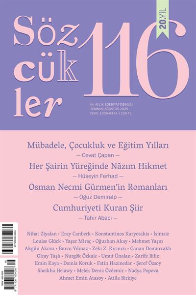Sözcükler Dergisi Sayı - 116 (Temmuz-Ağustos 2025)