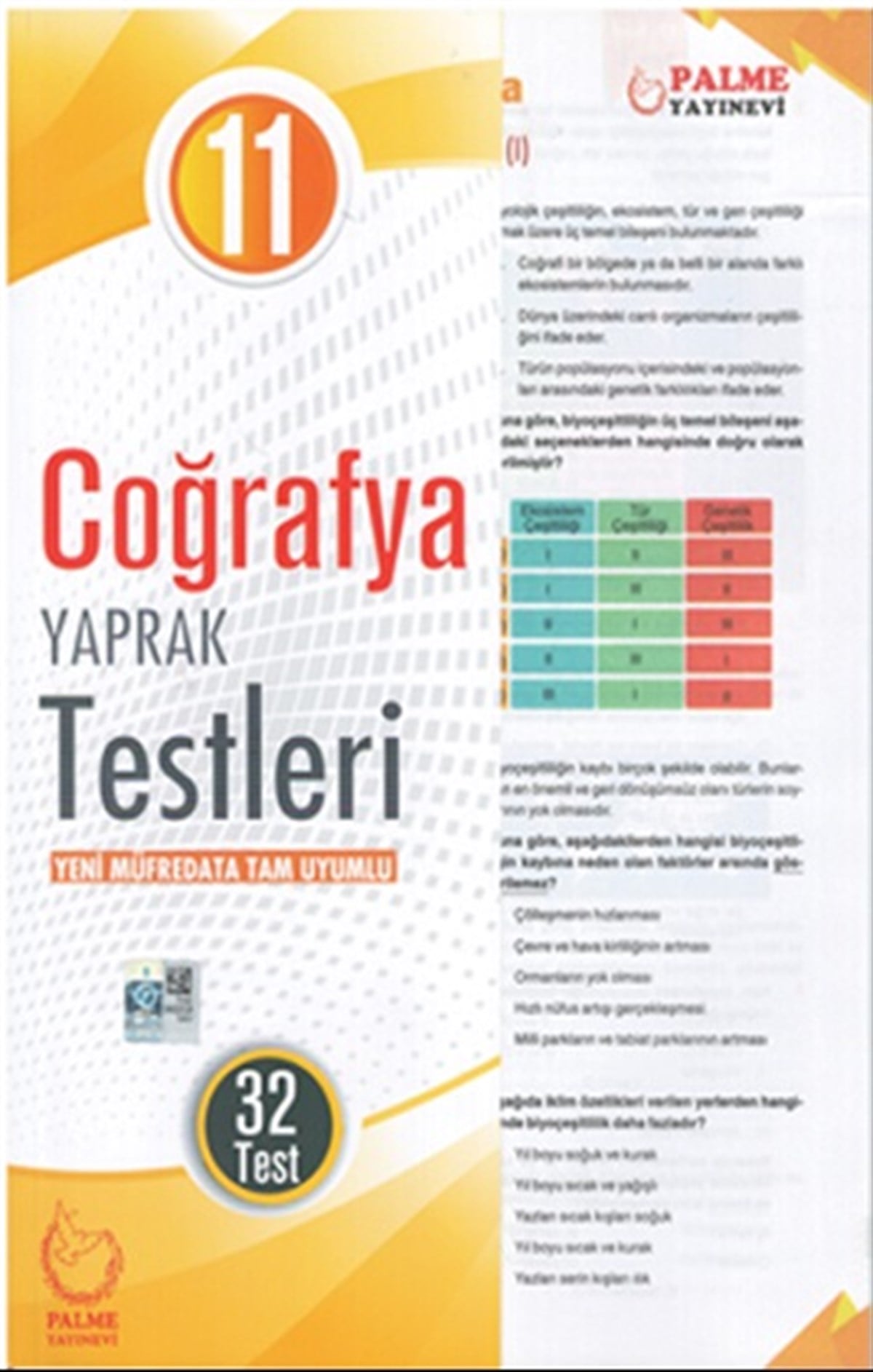11.Sınıf Coğrafya Yaprak Testleri