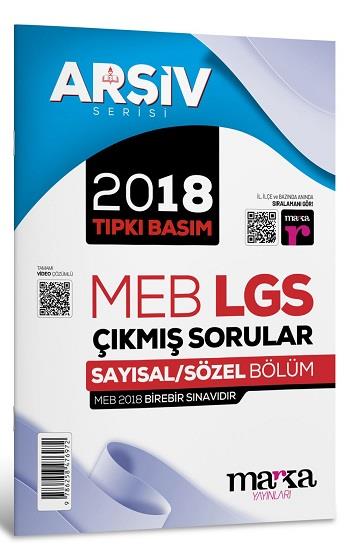 2018 LGS 8. Sınıf ARŞİV Serisi Tıpkı Basım Çıkmış Sorular Tamamı Video Çözümlü