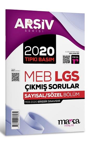 2020 LGS 8. Sınıf ARŞİV Serisi Tıpkı Basım Çıkmış Sorular Tamamı Video Çözümlü