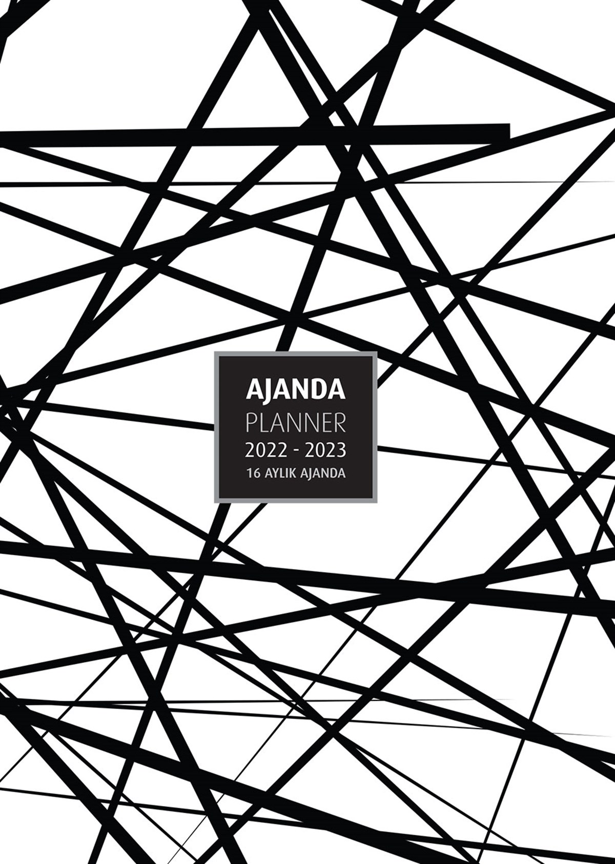 2022 - 2023 16 AYLIK AJANDA LINES