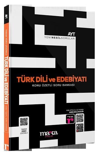 2024 AYT Türk Dili ve Edebiyatı Konu Özetli Yeni Nesil Soru Bankası Tamamı Video Çözümlü Marka Yayınları (Ciltli)