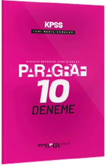 2024 KPSS-DGS-ALES Paragraf Yeni Nesil 10 Deneme (Ciltli)