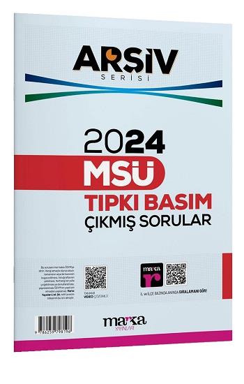 2024 MSÜ ARŞİV SERİSİ Tıpkı Basım Çıkmış Sorular Tamamı Video Çözümlü
