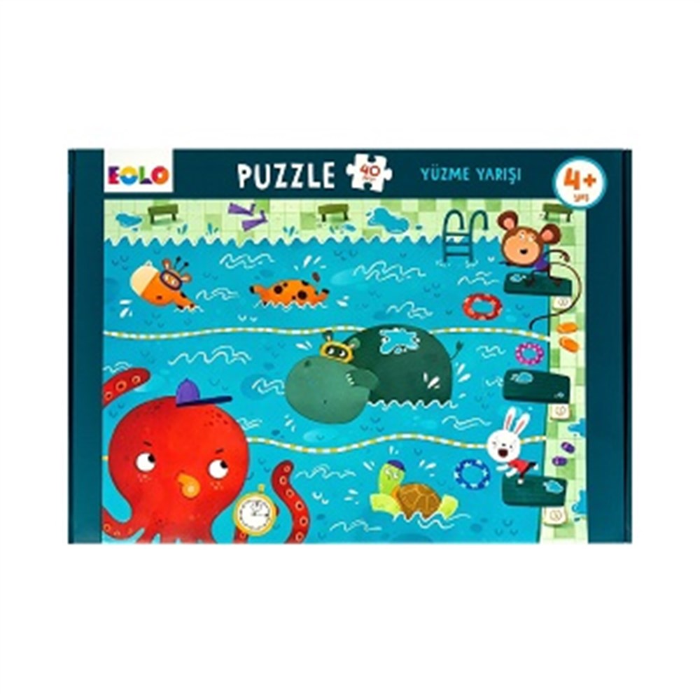 40 Parça Yer Puzzle – Yüzme Yarışı
