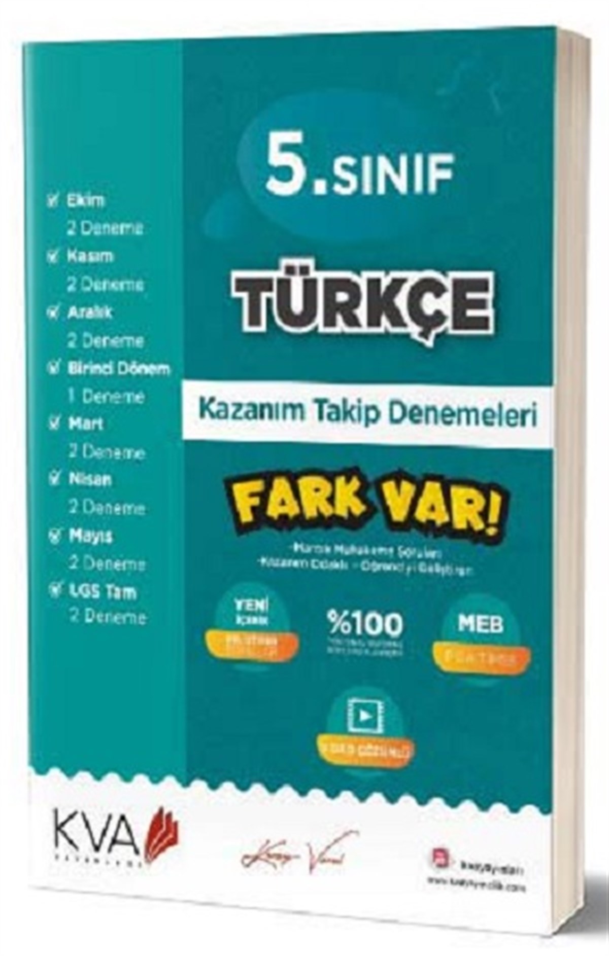 5. Sınıf Türkçe Fark Var Kazanım Takip Denemeleri