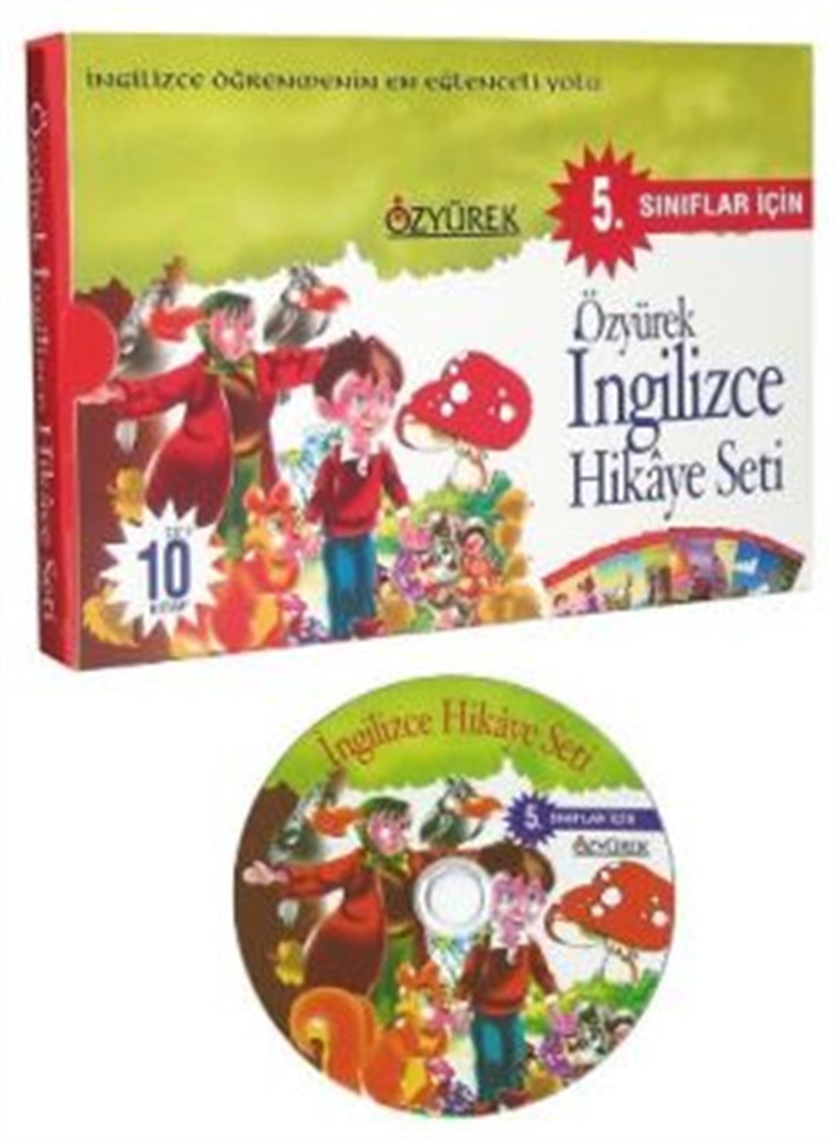 5. Sınıflar İçin Özyürek İngilizce Hikaye Seti (10 Kitap CD’li)