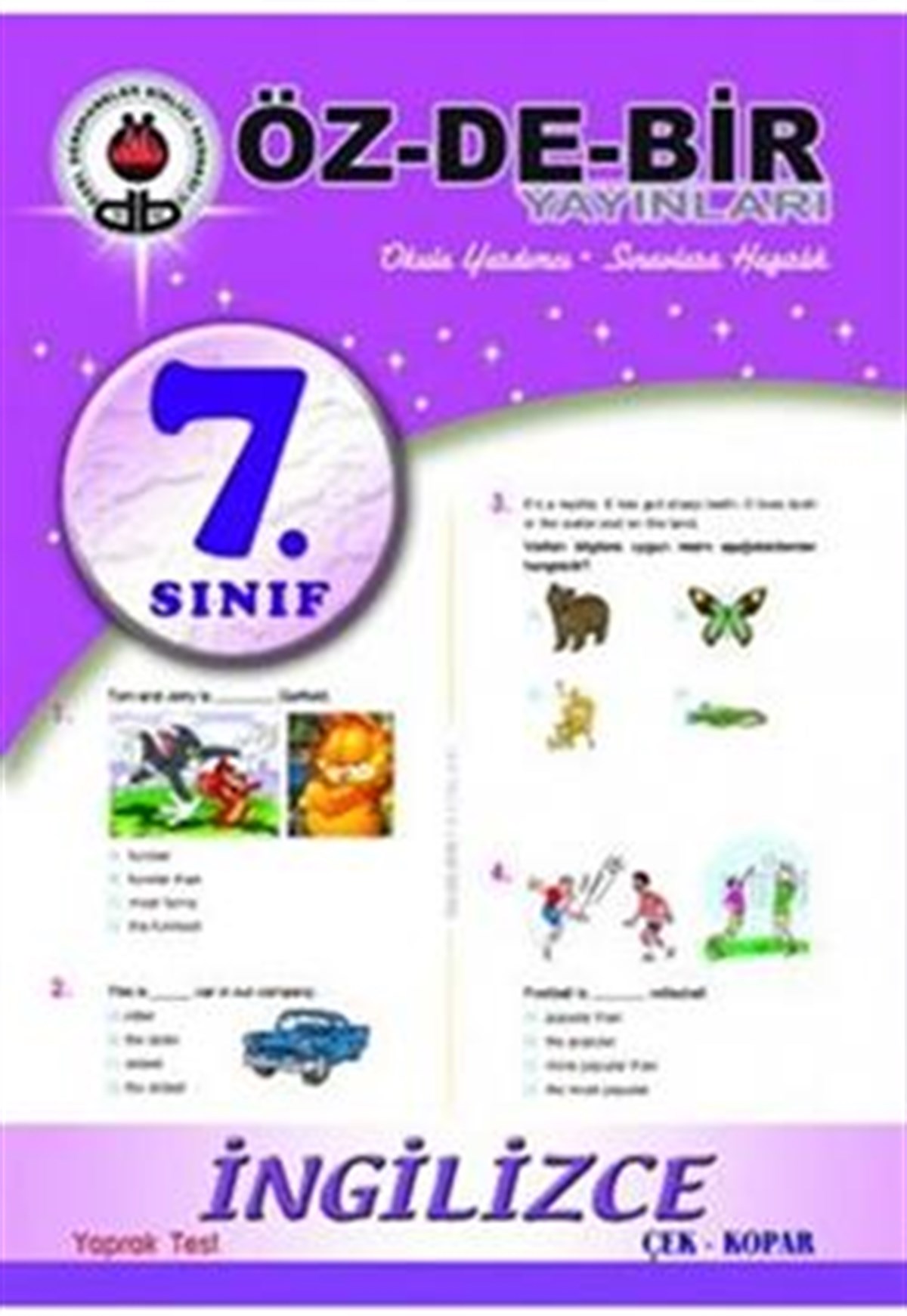 7. Sınıf İngilizce Yaprak Test Özdebir Yayınları