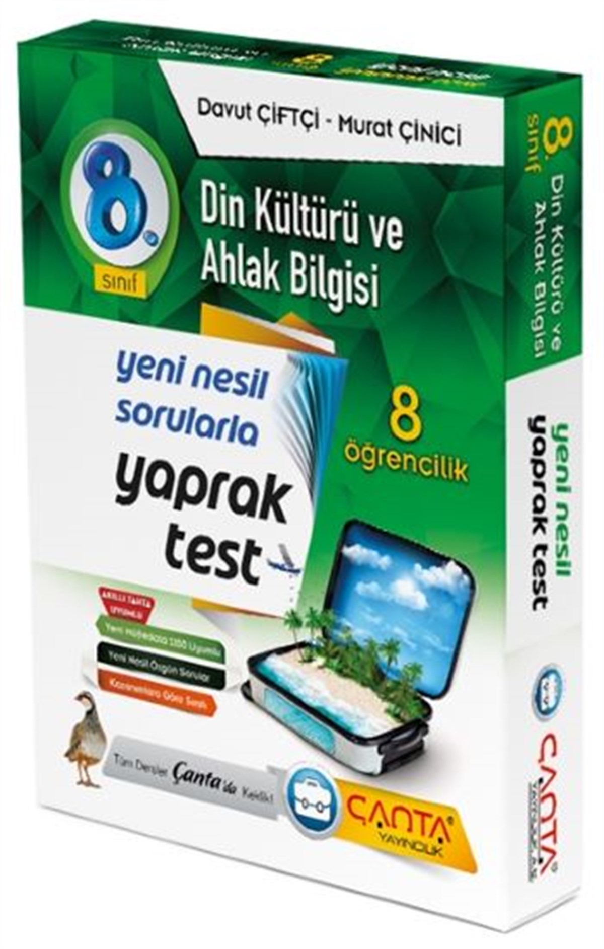 8.Sınıf Din Kültürü ve Ahlak Bilgisi 8 Öğrencilik Kutu Yaprak Test