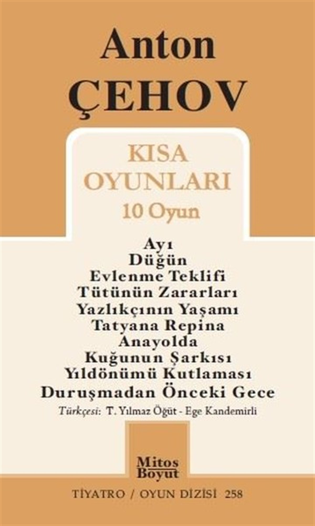 Anton Çehov Kısa Oyunları