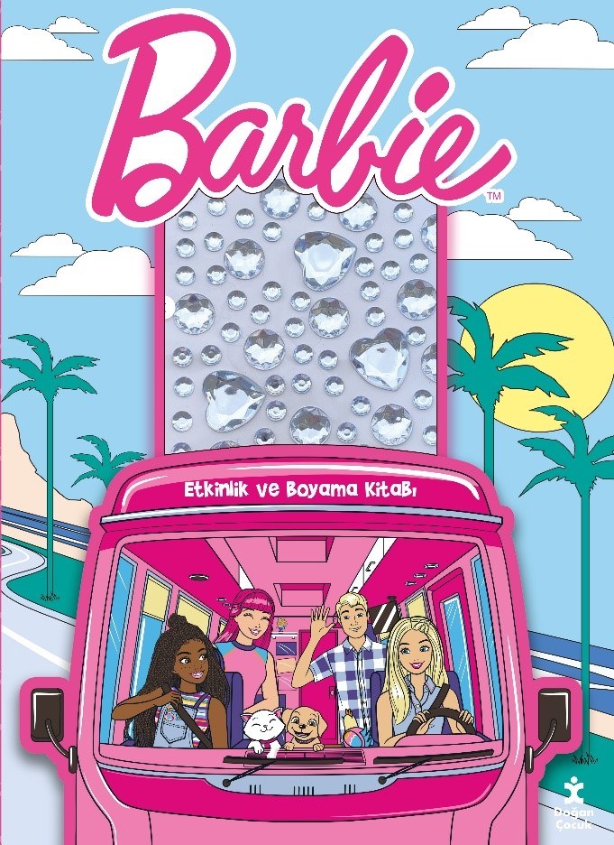 Barbie - Taşlı Çıkartmalarla Etkinlik ve Boyama Kitabı
