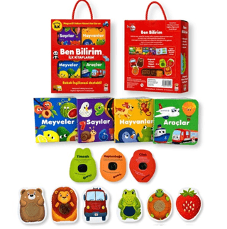 Ben Bilirim İngilizce Destekli İlk Kitaplarım (4 kitap + 6 Magnetli Dokun Hisset Kart)