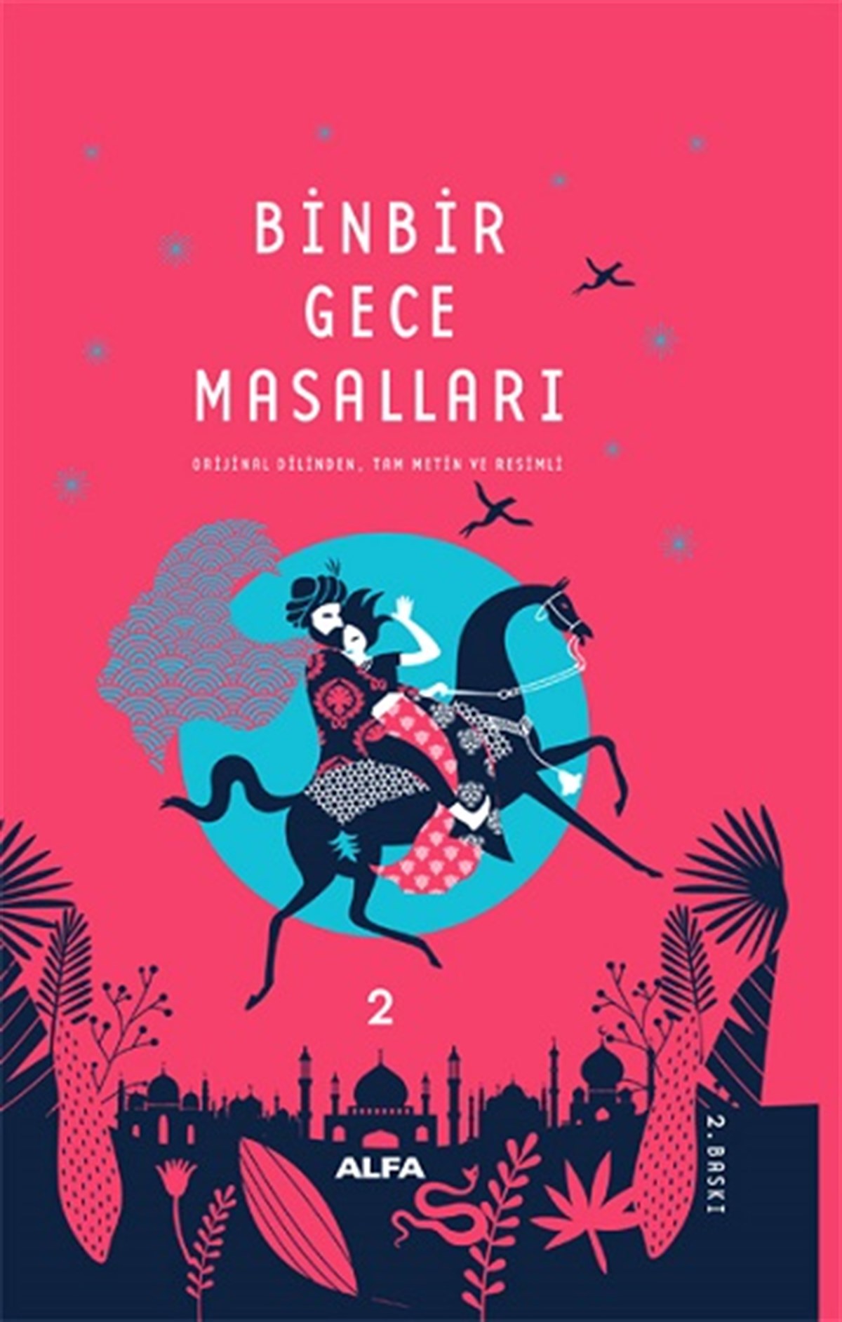 Binbirgece Masalları 2 Tam Metin Resimli (Ciltli)