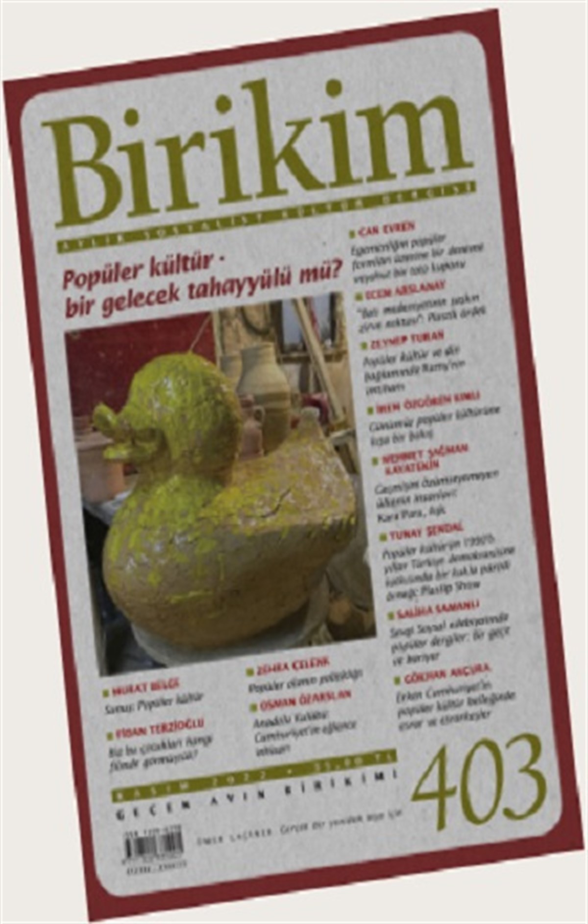 Birikim Sayı:403 (Kasım 2022)