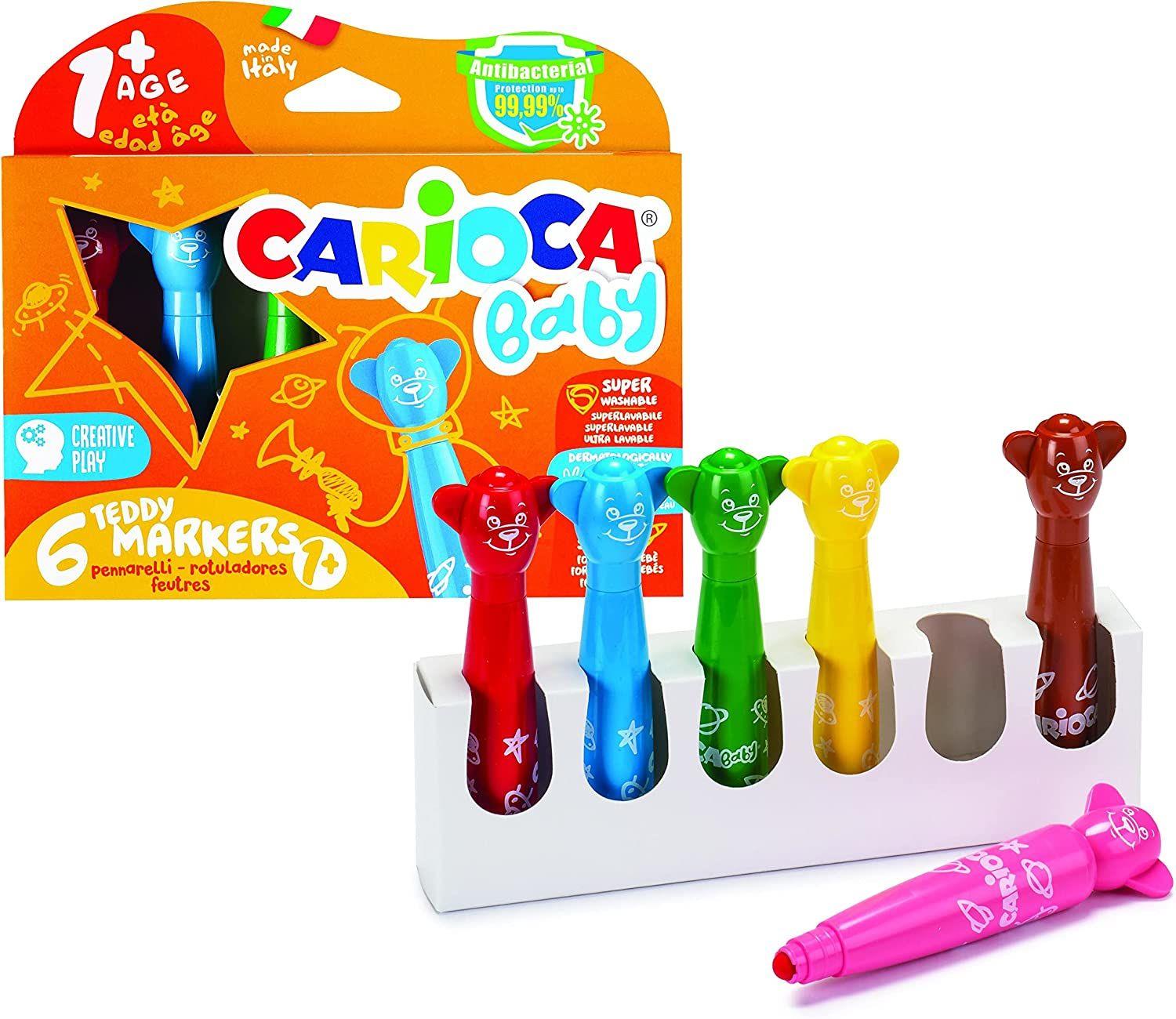 Carioca Baby Bebek Süper Yıkanabilir Keçeli 6'li Boya Kalemi