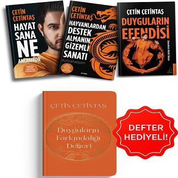 Çetin Çetintaş Kitap Seti Defter Hediyeli (3 Kitap)