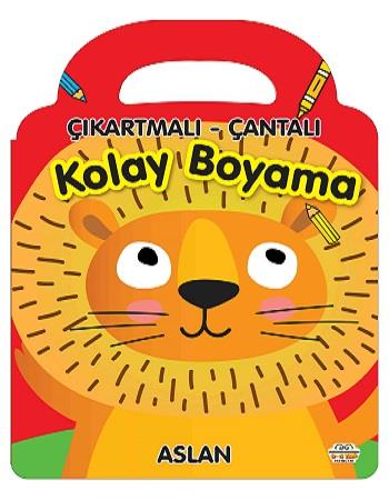 Çıkartmalı - Çantalı Kolay Boyama - Aslan