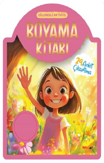 Çıkartmalı Boyama Kitabı - Pembe