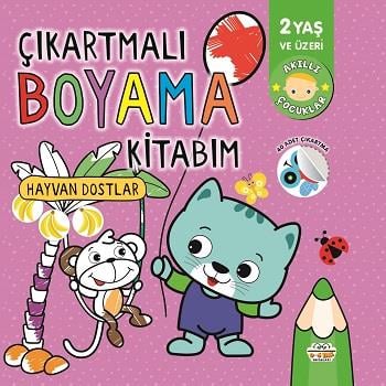 Çıkartmalı Boyama Kitabım-Hayvan Dostlar