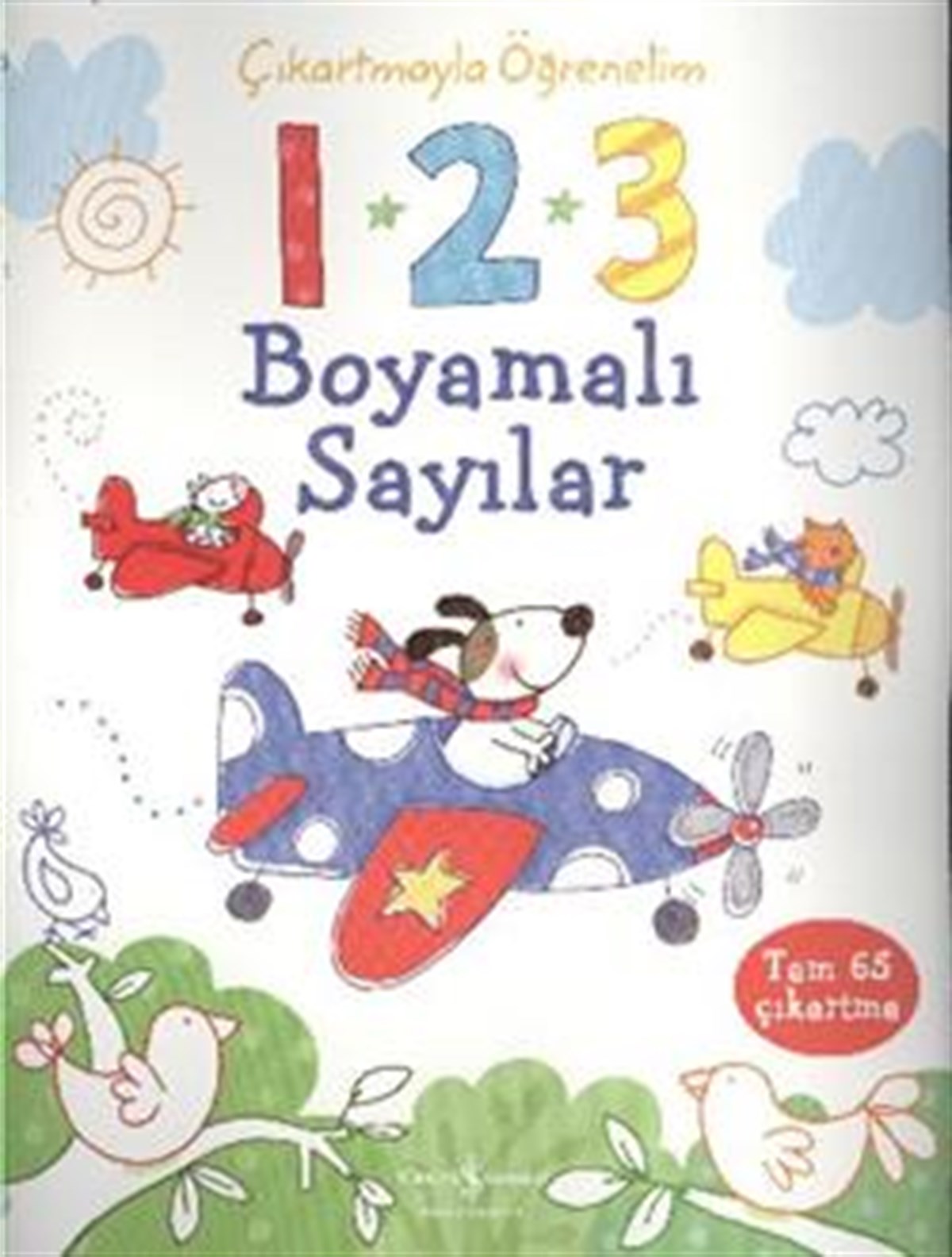Çıkartmayla Öğrenelim 1-2-3: Boyamalı Sayılar