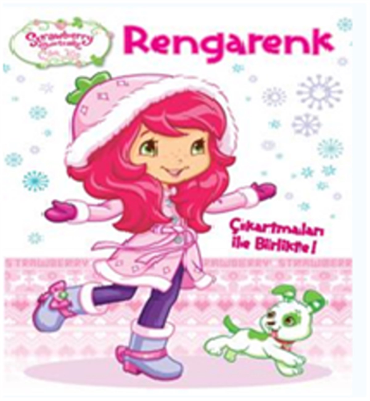 Çilek Kız - Rengarenk Çıkartmalı Boyama