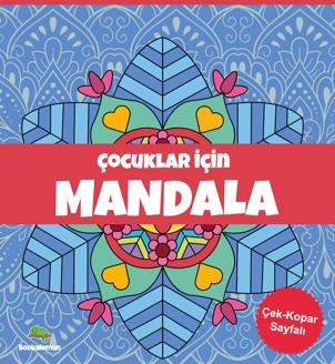 Çocuklar İçin Mandala - Mavi
