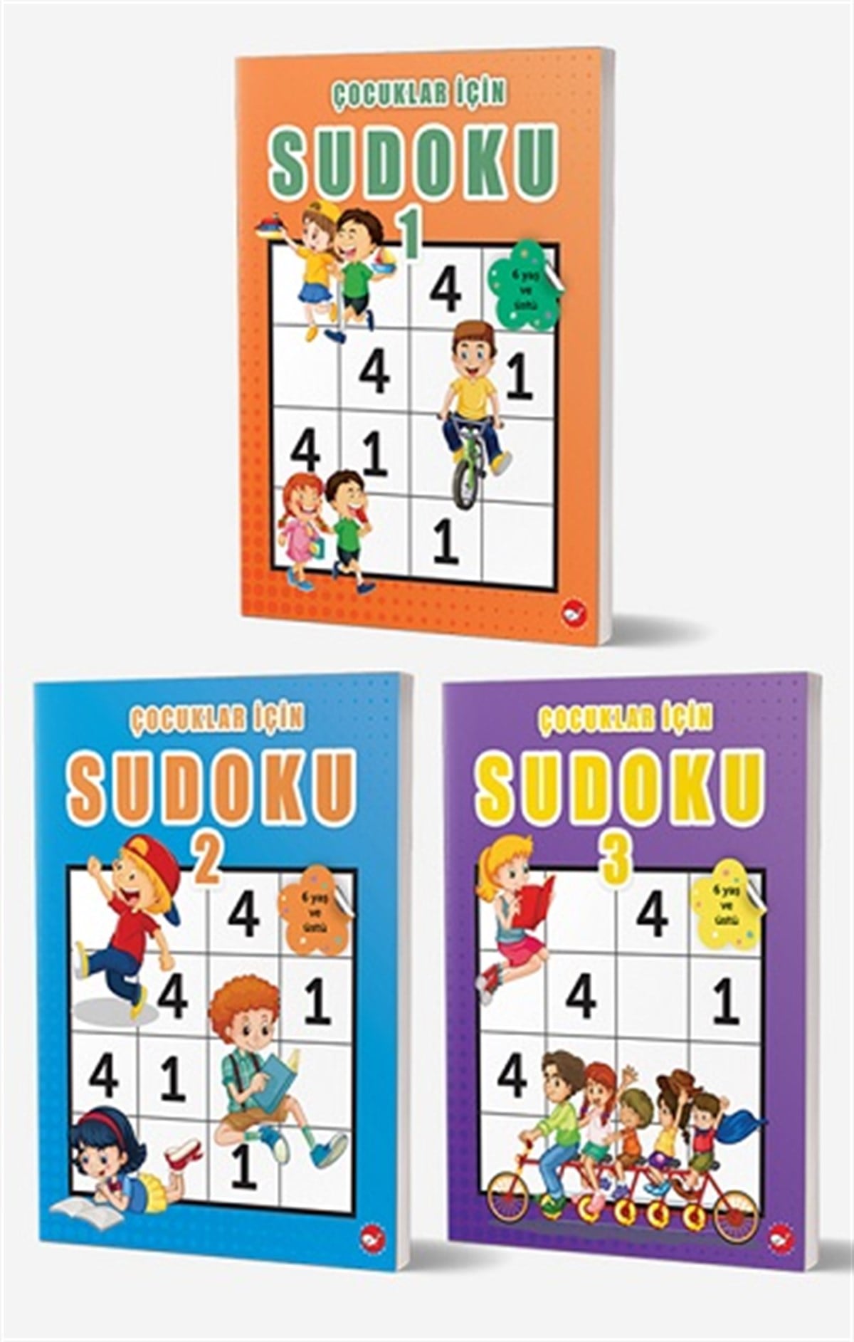 Çocuklar İçin Sudoku Seti (3 Kitap)