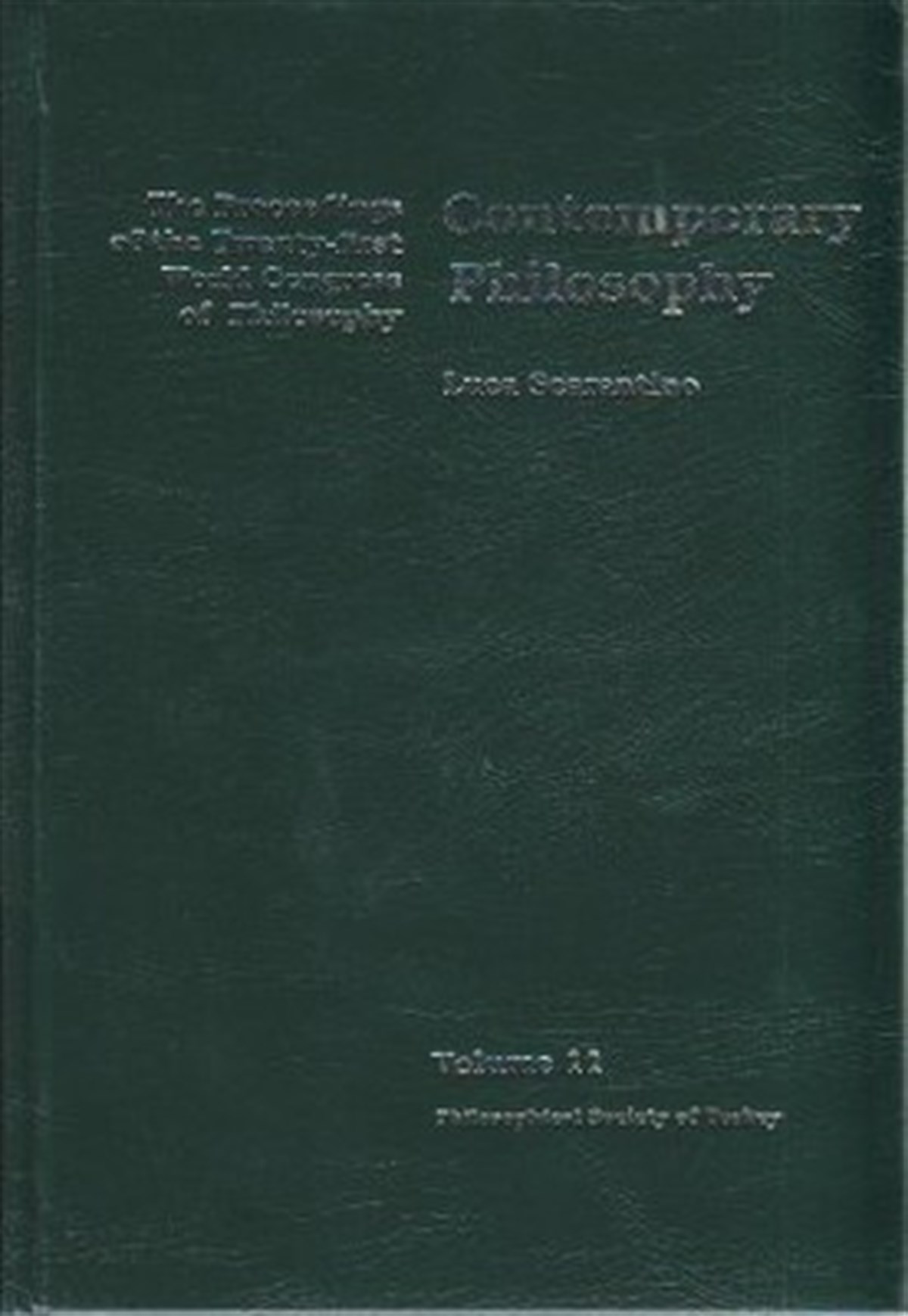 Contemporary Philosophy