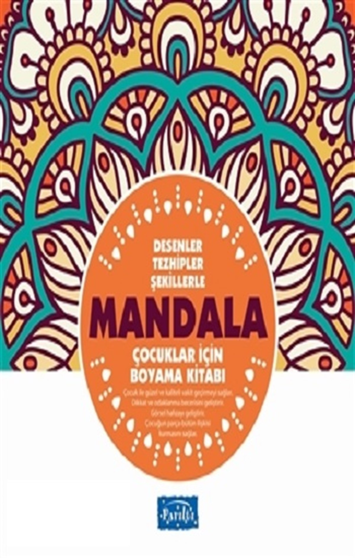 Desenler Tezhipler Şekillerle Mandala - Turuncu Kitap