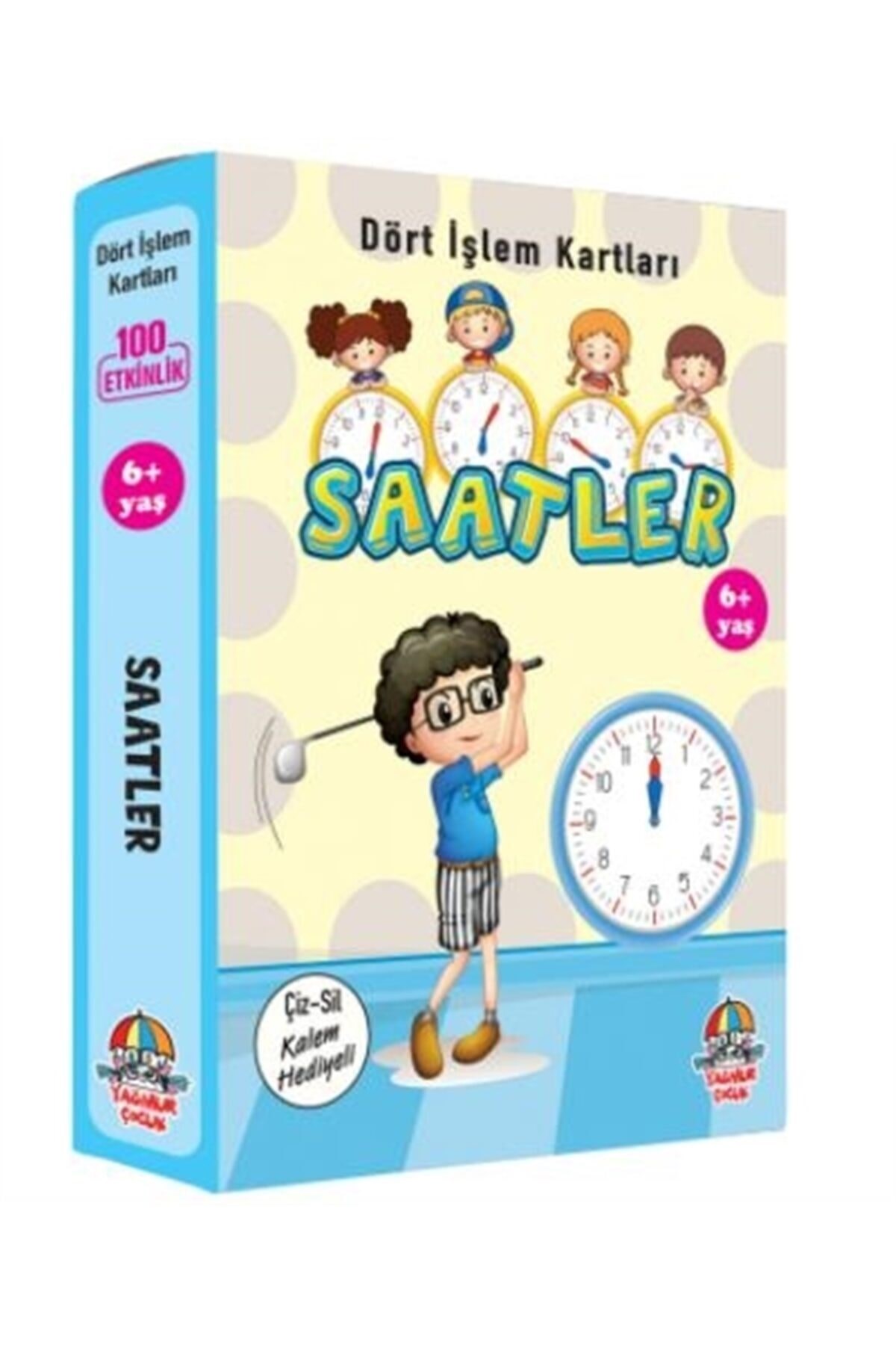 Dört İşlem Kartları - Saatler (6+ Yaş)