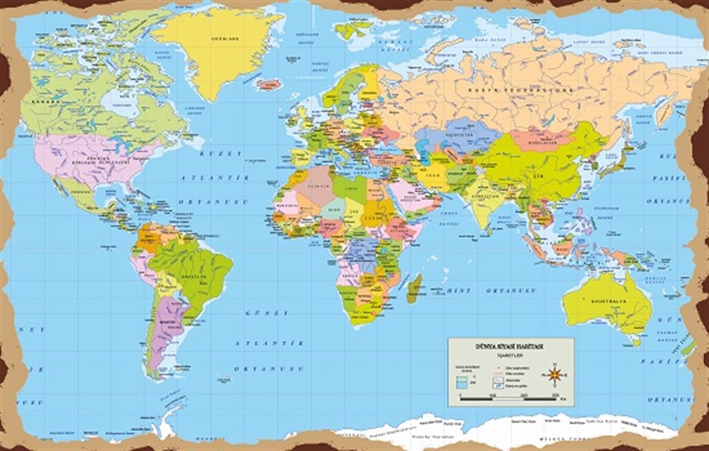 DÜNYA HARİTASI - POSTER