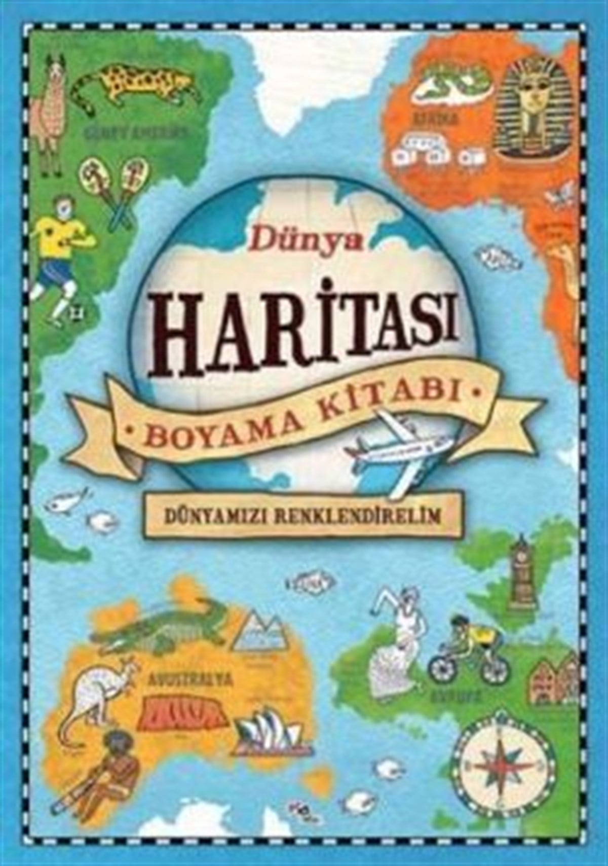 Dünya Haritası Boyama Kitabı