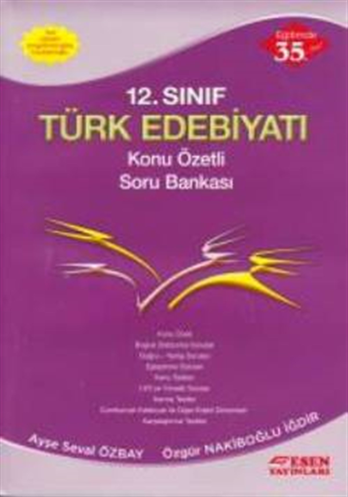 Esen 12. Sınıf Türk Edebiyatı Konu Özetli Soru Bankası